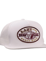 Lazy J Ranch White Cattle King Classic Five Panel Trucker Hat