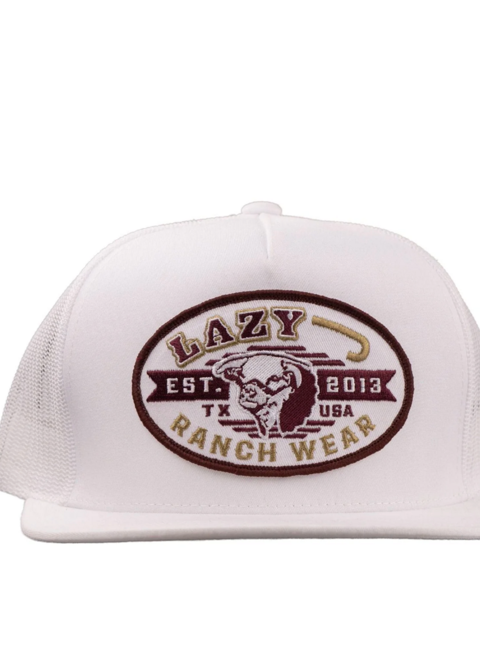 Lazy J Ranch White Cattle King Classic Five Panel Trucker Hat