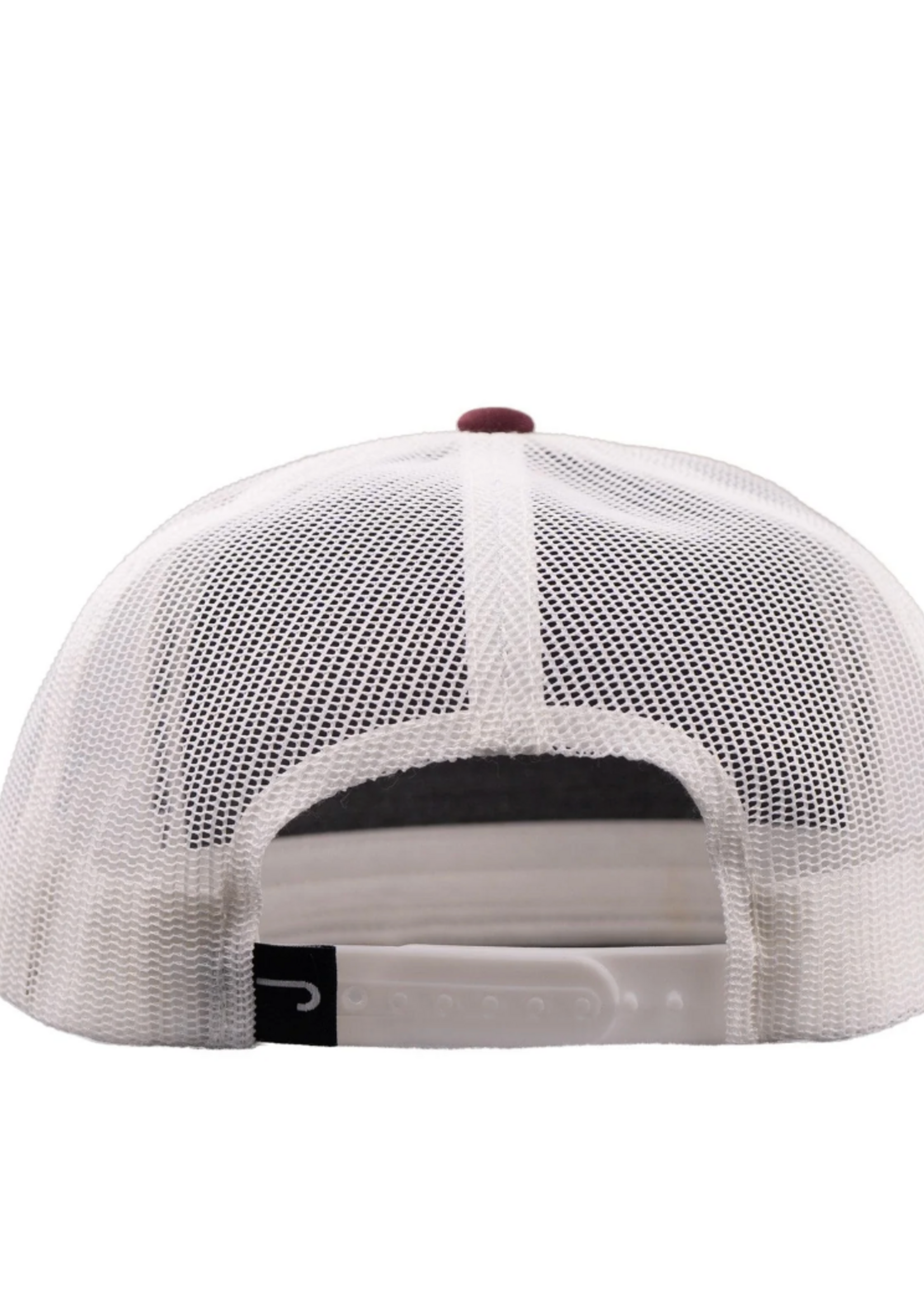 Lazy J Ranch Maroon & White Cattle King Classic Rope Trucker Hat