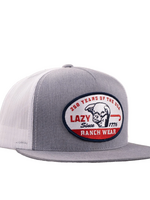 Lazy J Ranch Grey & White 1776 Classic Five Panel Trucker Hat
