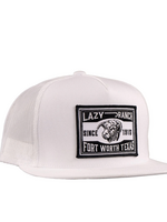 Lazy J Ranch White Fort Worth Classic Five Panel Trucker Hat