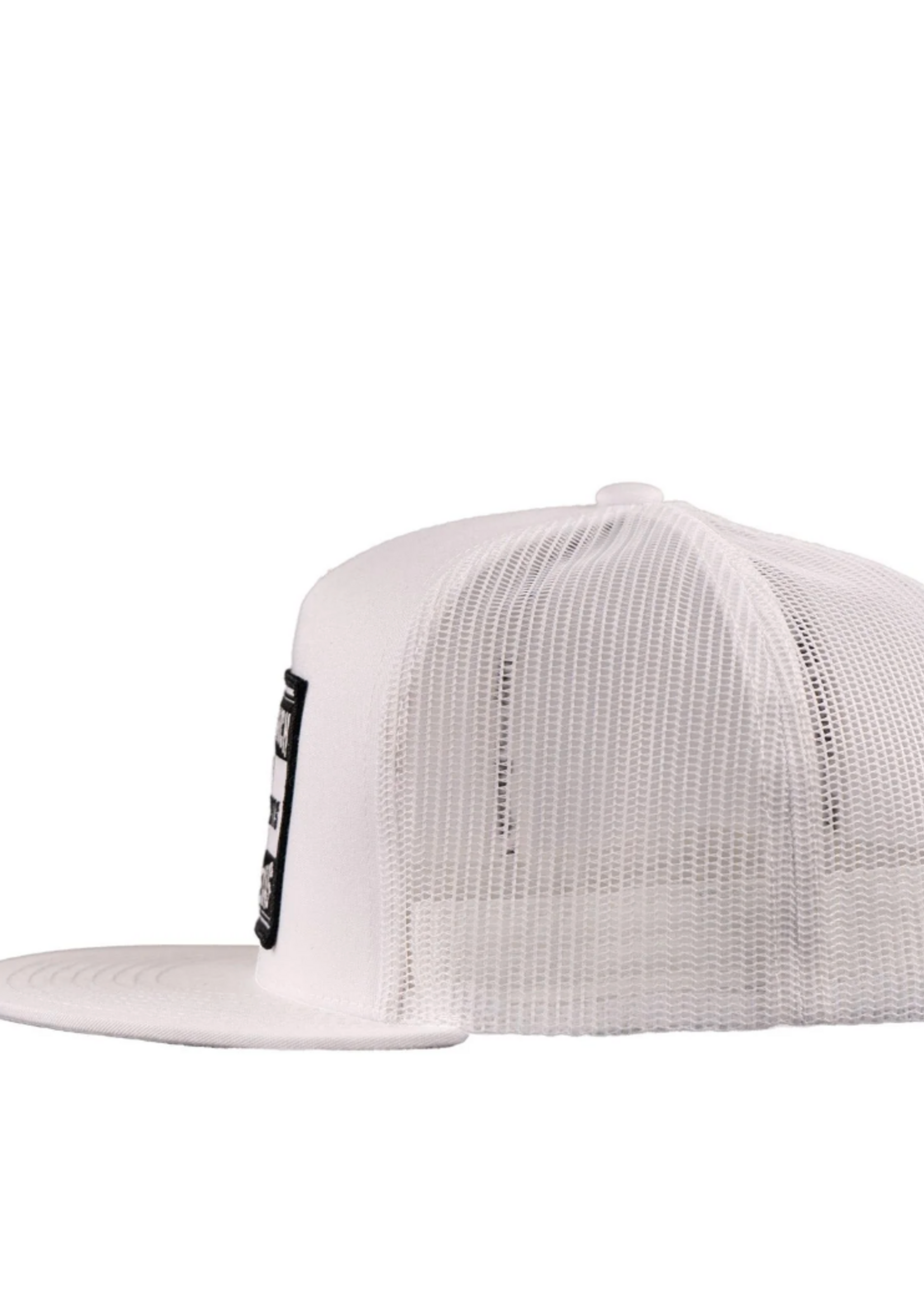 Lazy J Ranch White Fort Worth Classic Five Panel Trucker Hat