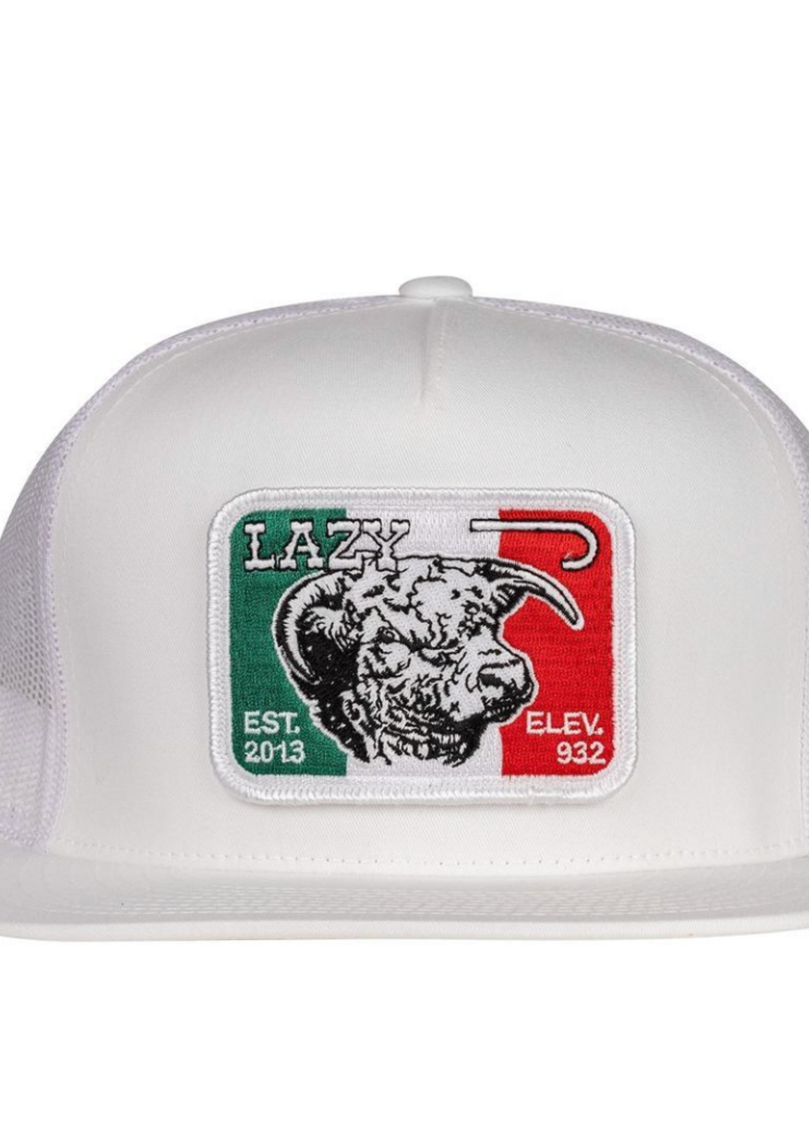 Lazy J Ranch White Mexico Elevation Classic Five Panel Trucker Hat