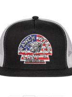 Lazy J Ranch Black & White USA Arrowhead Classic Five Panel Trucker Hat