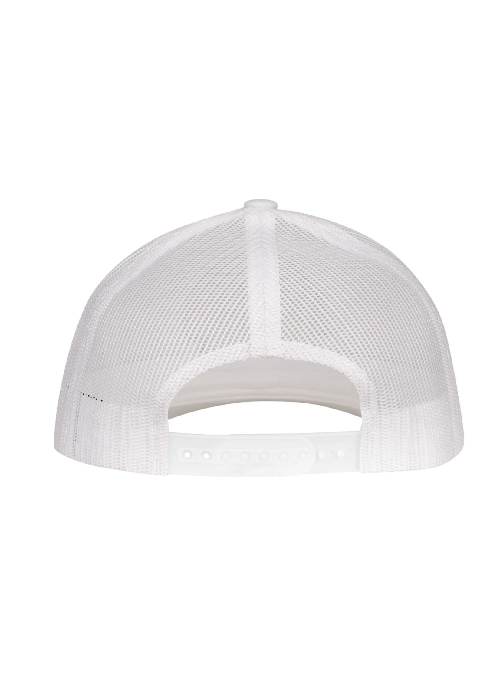 Lazy J Ranch White Black Arrowhead Mid Profile Trucker Hat