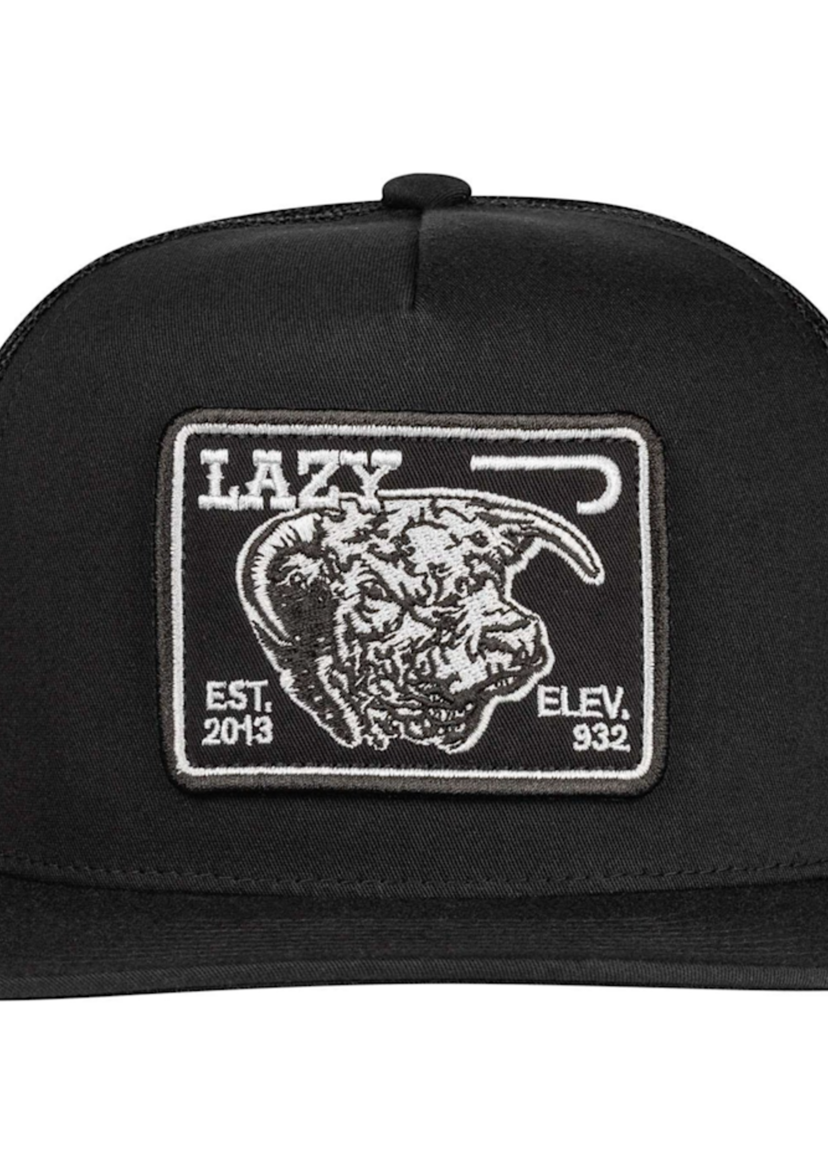 Lazy J Ranch Black Elevation Classic Five Panel Trucker Hat