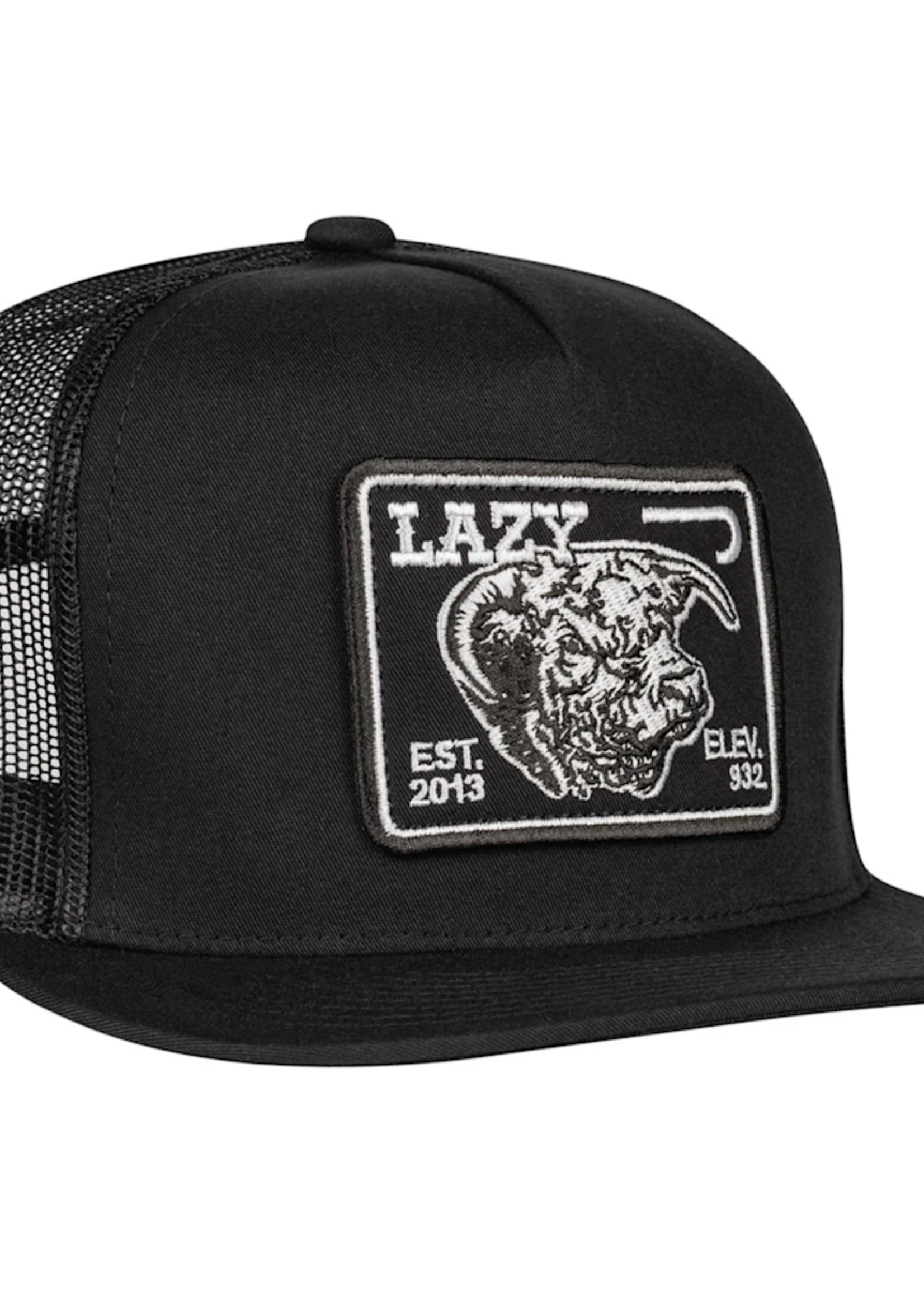 Lazy J Ranch Black Elevation Classic Five Panel Trucker Hat