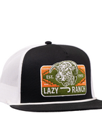 Lazy J Ranch Black & White Presidio Classic Rope Trucker Hat