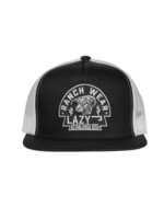 Lazy J Ranch Black & White Black Arrowhead Classic Five Panel Trucker Hat