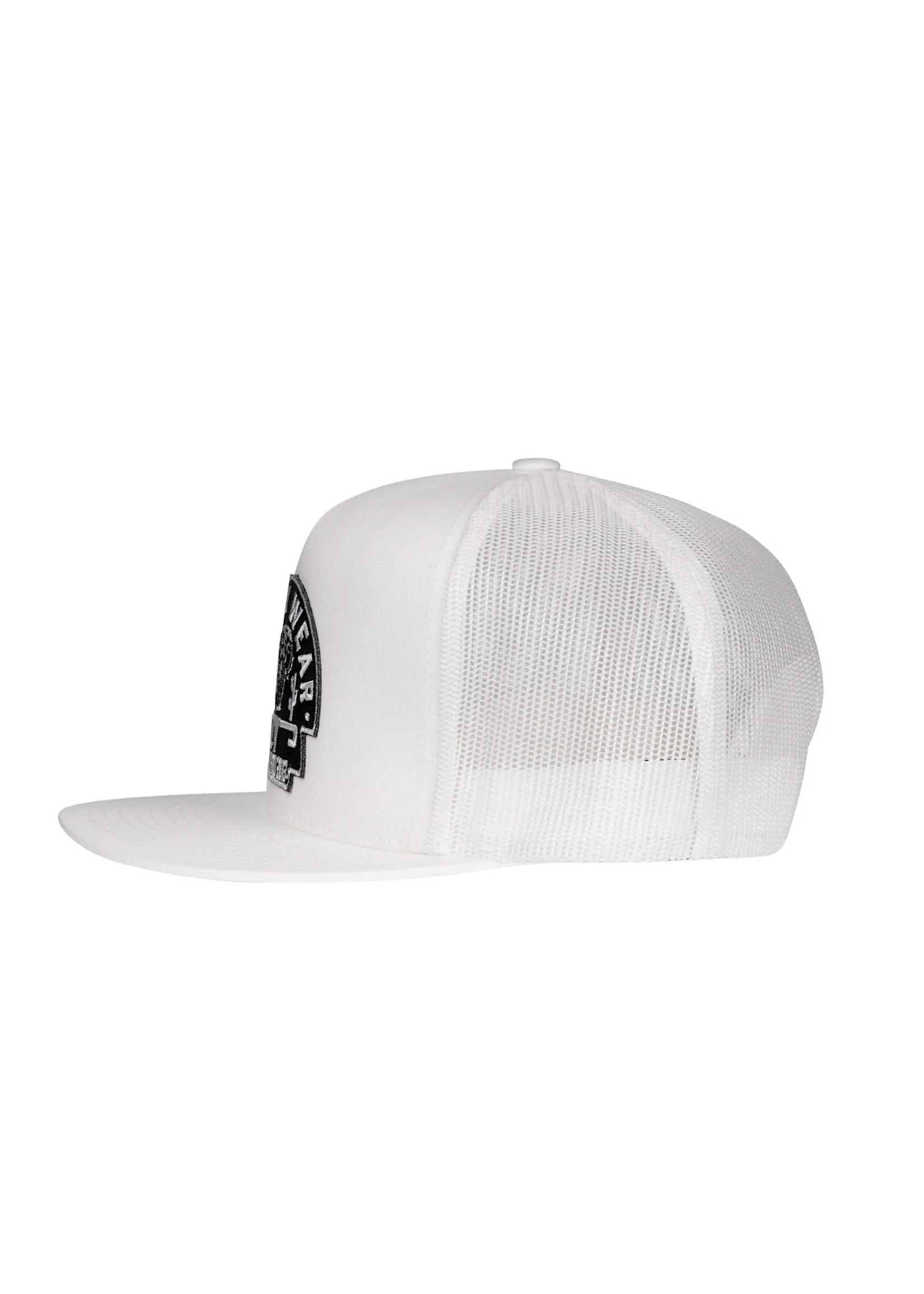 Lazy J Ranch White Black Arrowhead Classic Five Panel Trucker Hat