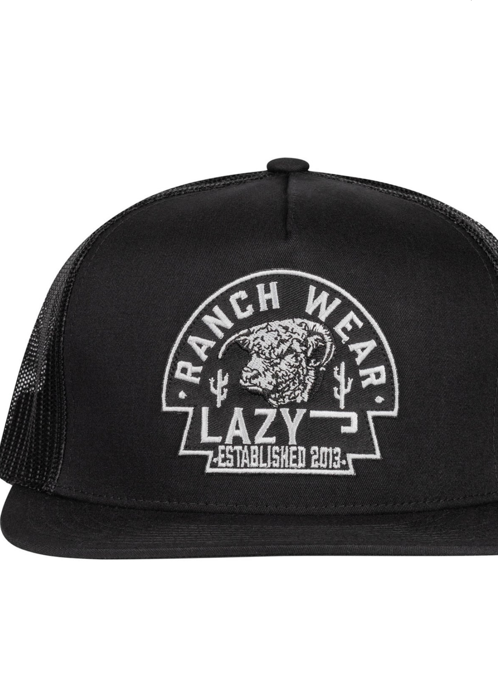 Lazy J Ranch Black Arrowhead Classic Five Panel Trucker Hat