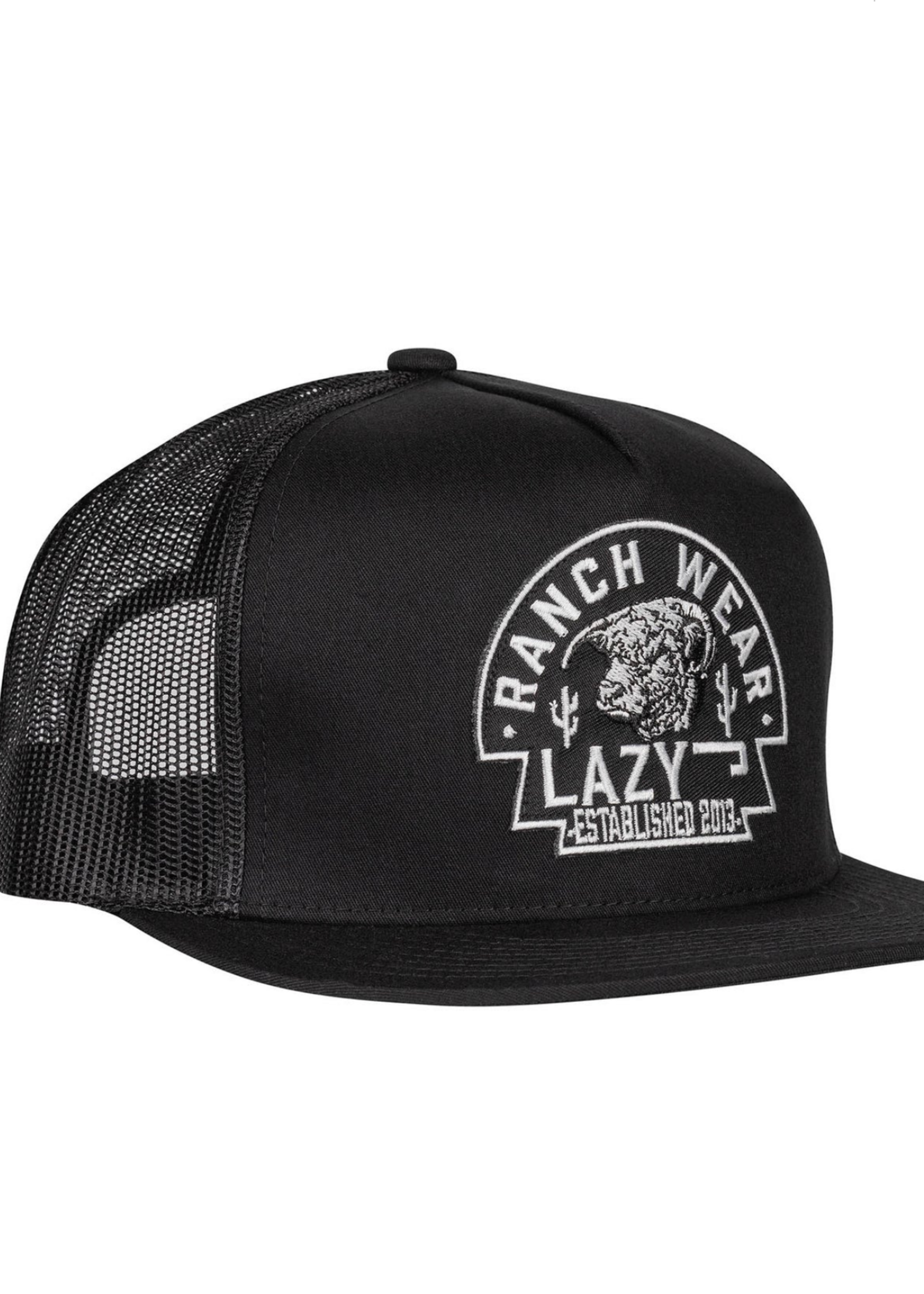 Lazy J Ranch Black Arrowhead Classic Five Panel Trucker Hat