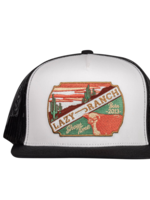 Lazy J Ranch White & Black Desert Show Time Classic Five Panel Trucker Hat