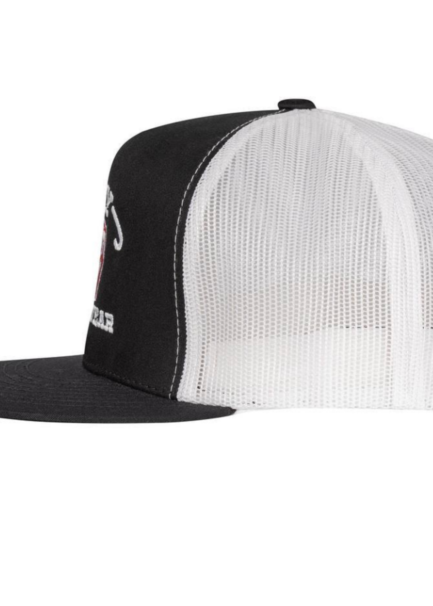 Lazy J Ranch Black & White Embroidered Show Time Classic Five Panel Trucker Hat