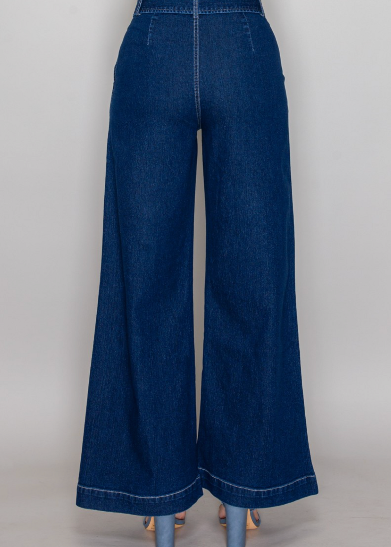So Effortless Wide Leg Denim Pants