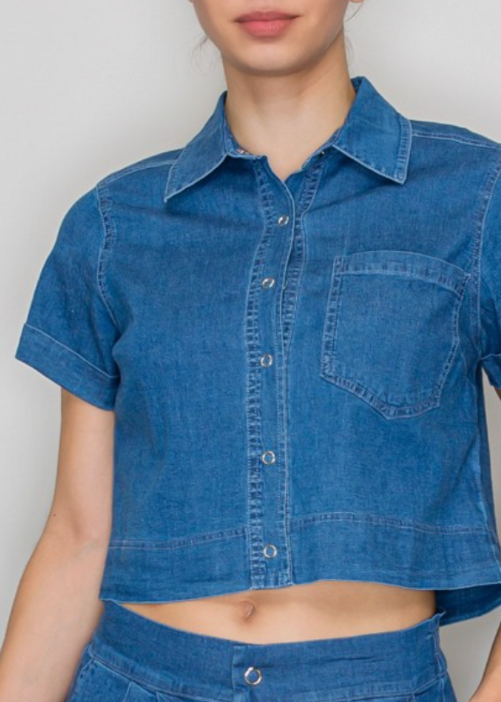 Maybe One Day Denim Top