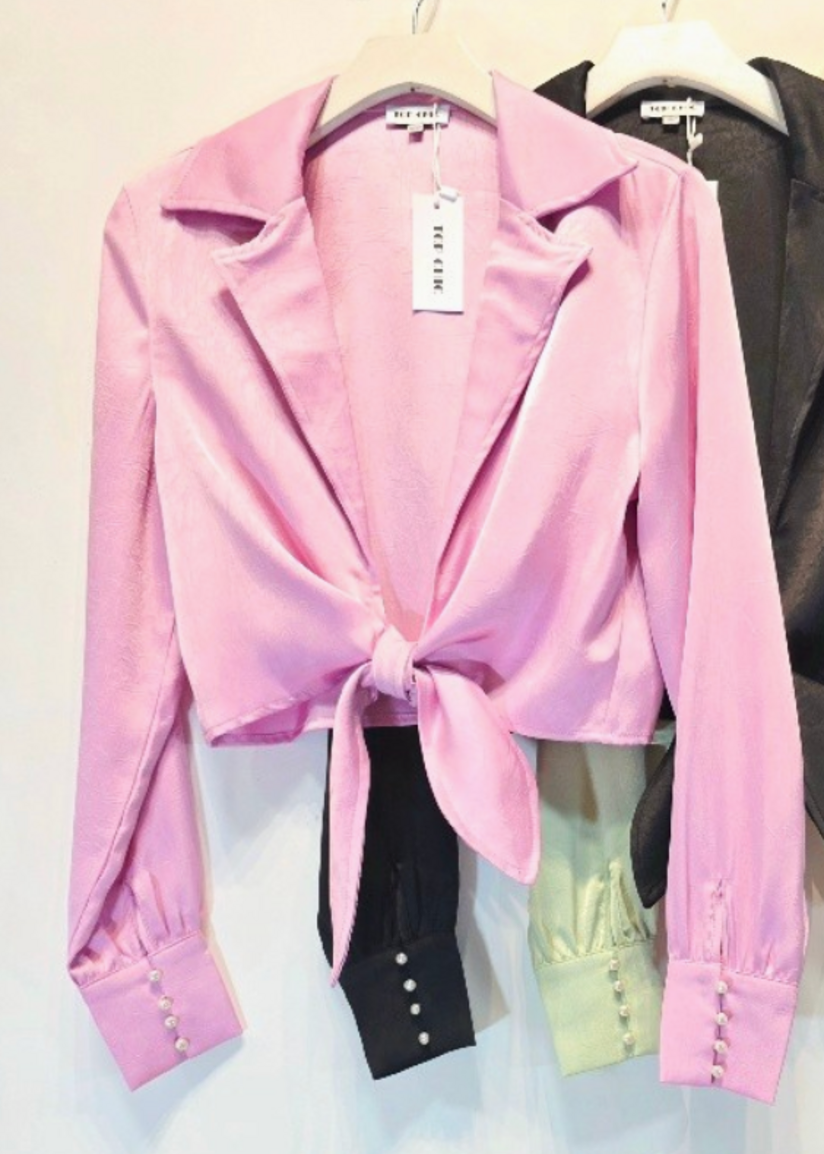 Knot About You Tie Top PINK