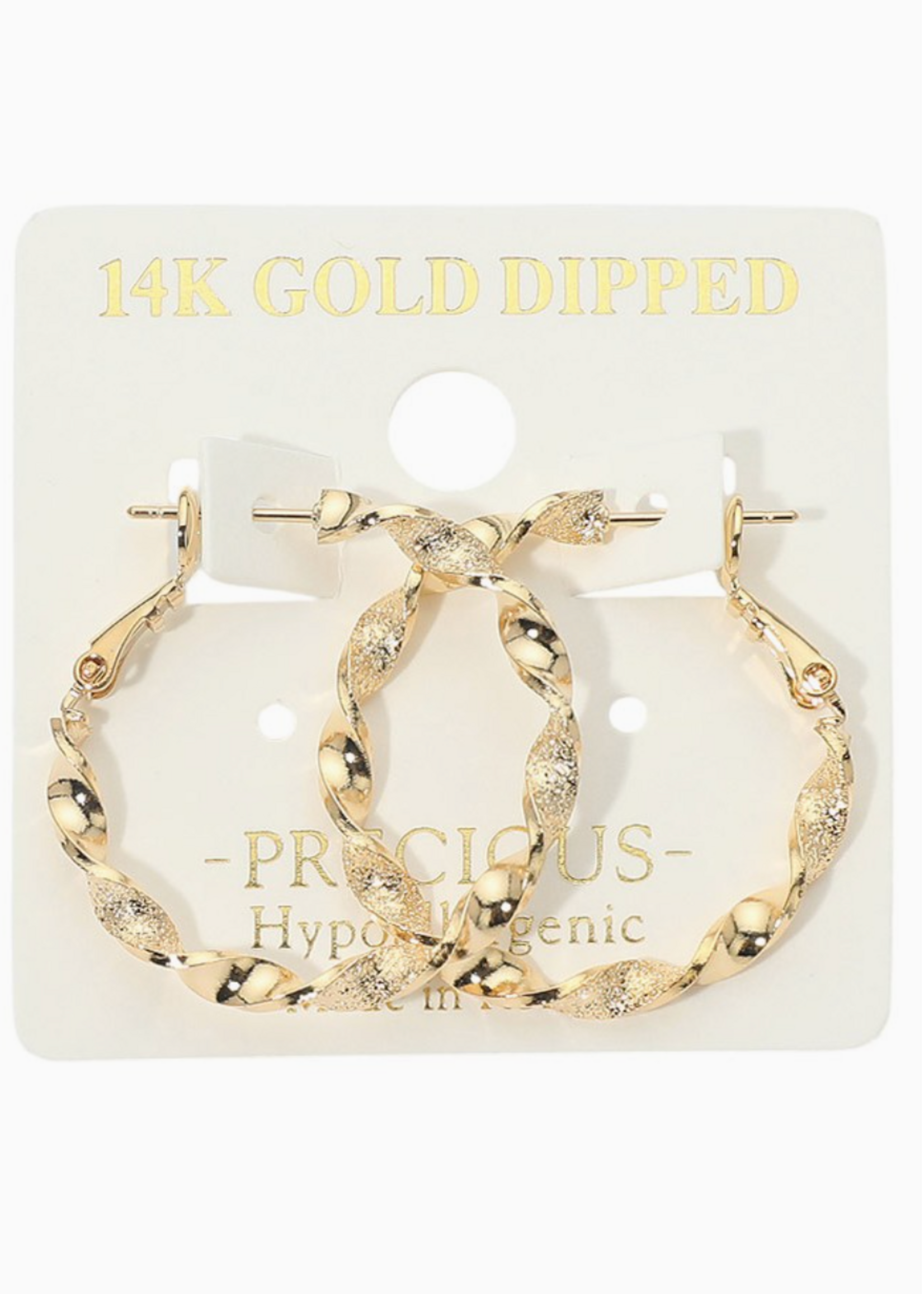 Holla If You Need Me Hoop Earrings GOLD