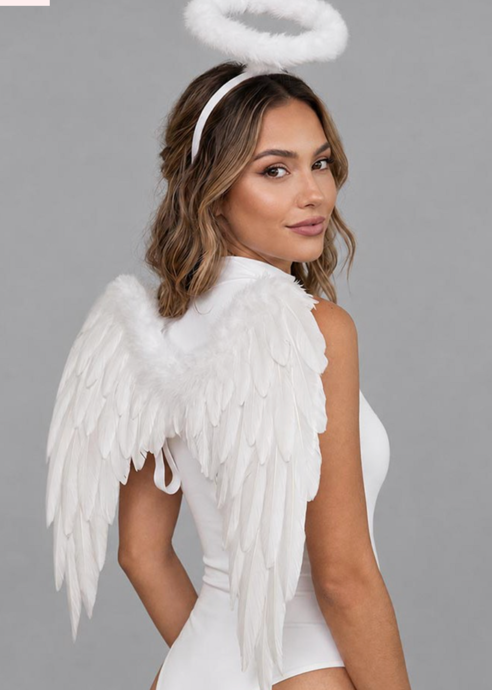 2pcs-heavenly Angel Wing Halo Headband Halloween *FINAL SALE*
