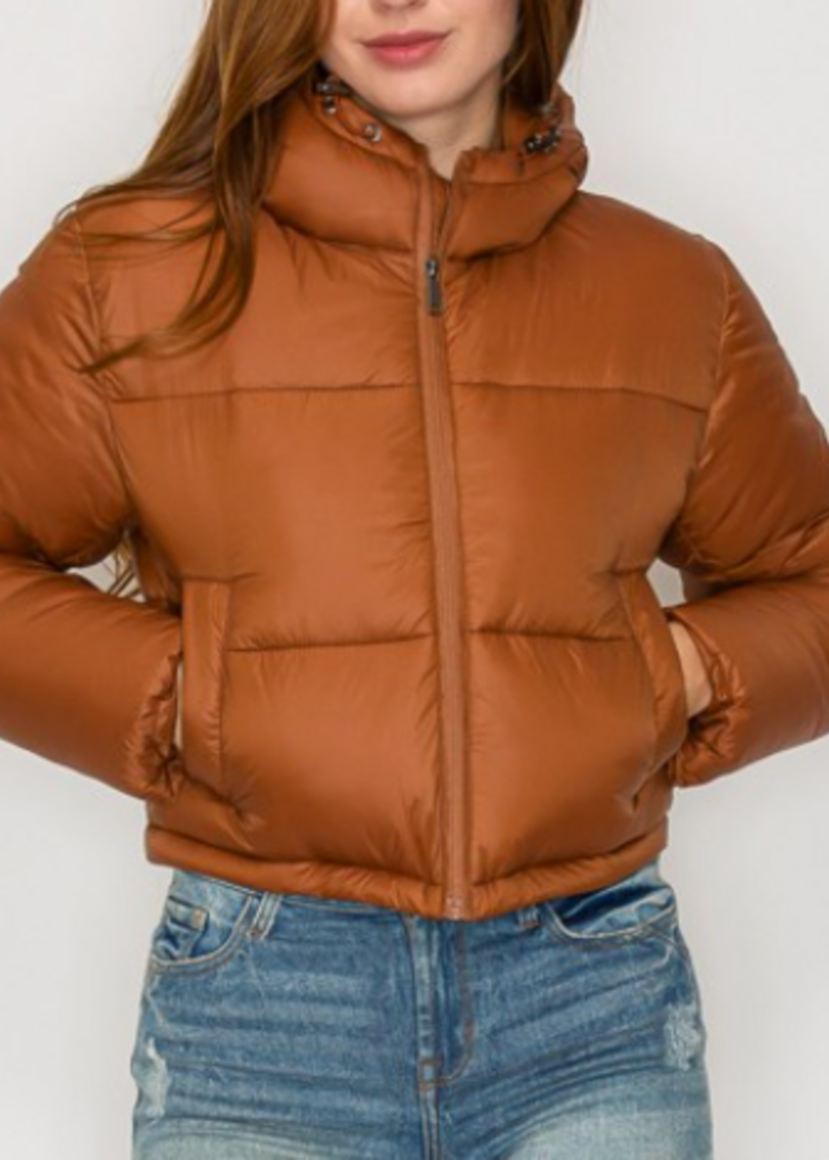 Snowy Winter Vibes Jacket BROWN *FINAL SALE*