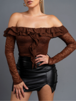 Not Nice Top BROWN
