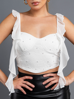 Tell Me You Need Me WHITE  Top