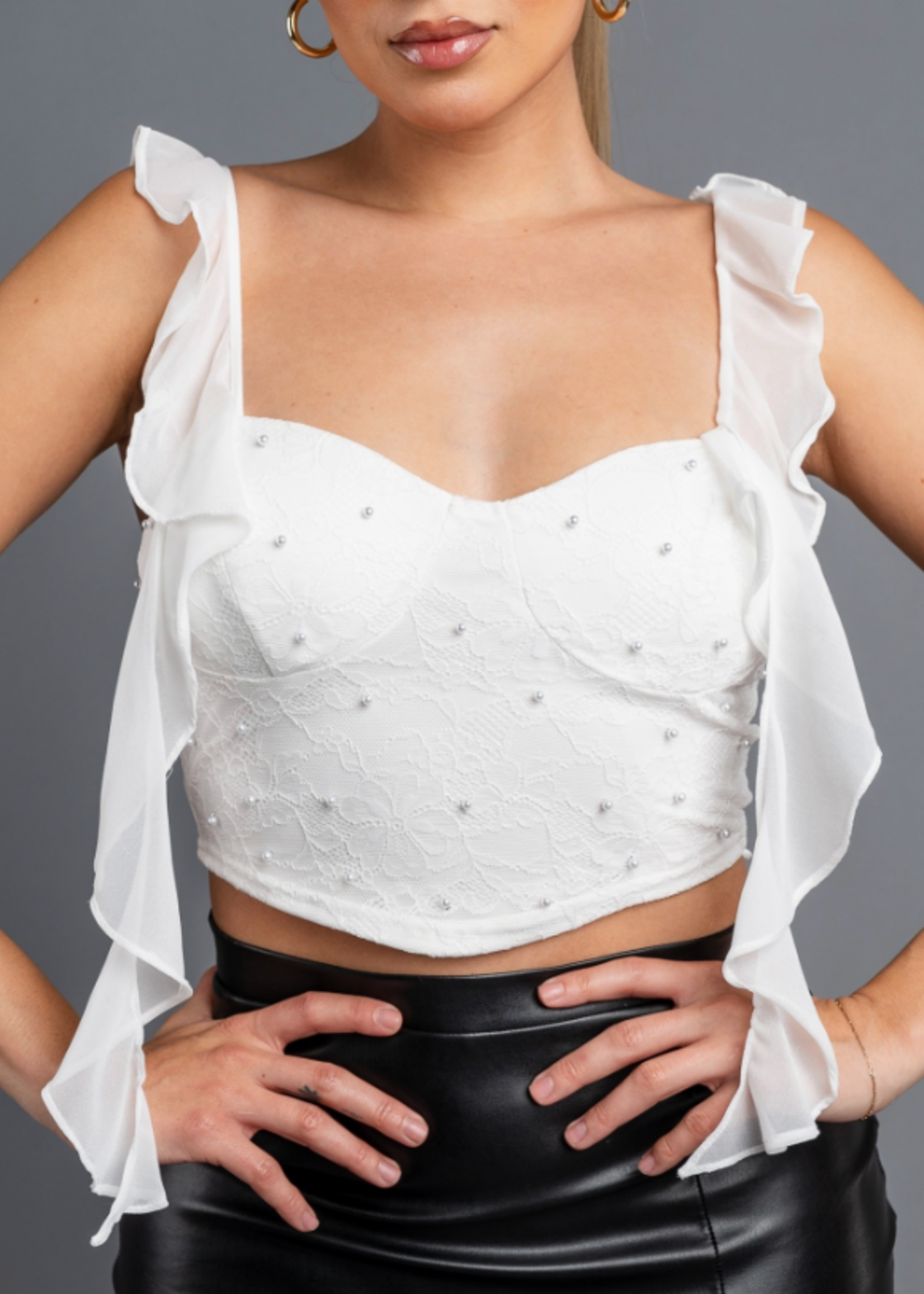 Tell Me You Need Me WHITE  Top