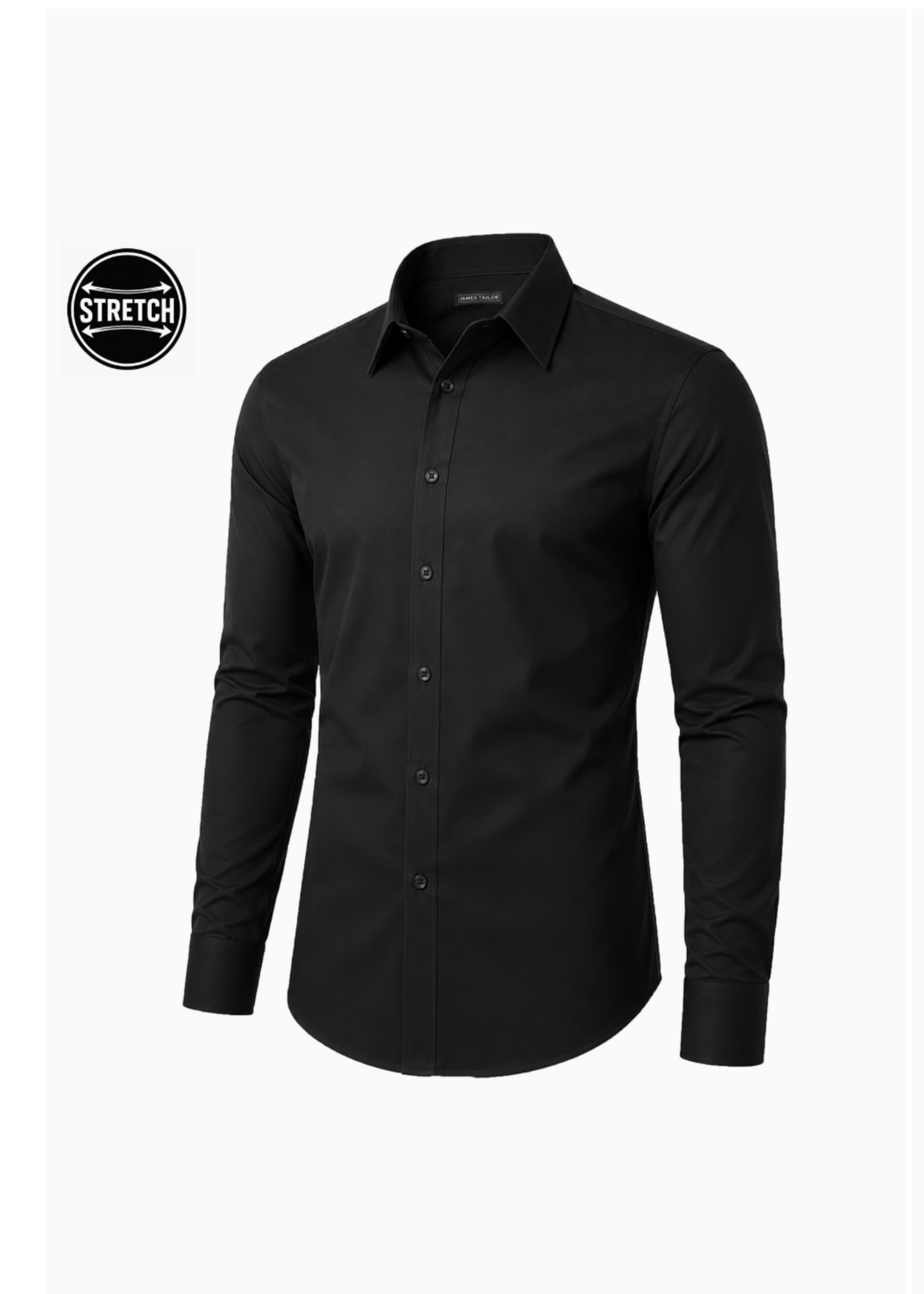 Que Simple Eres Button Down BLACK