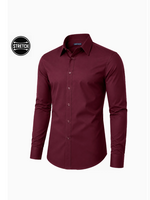 Que Simple Eres Button Down  BURGUNDY