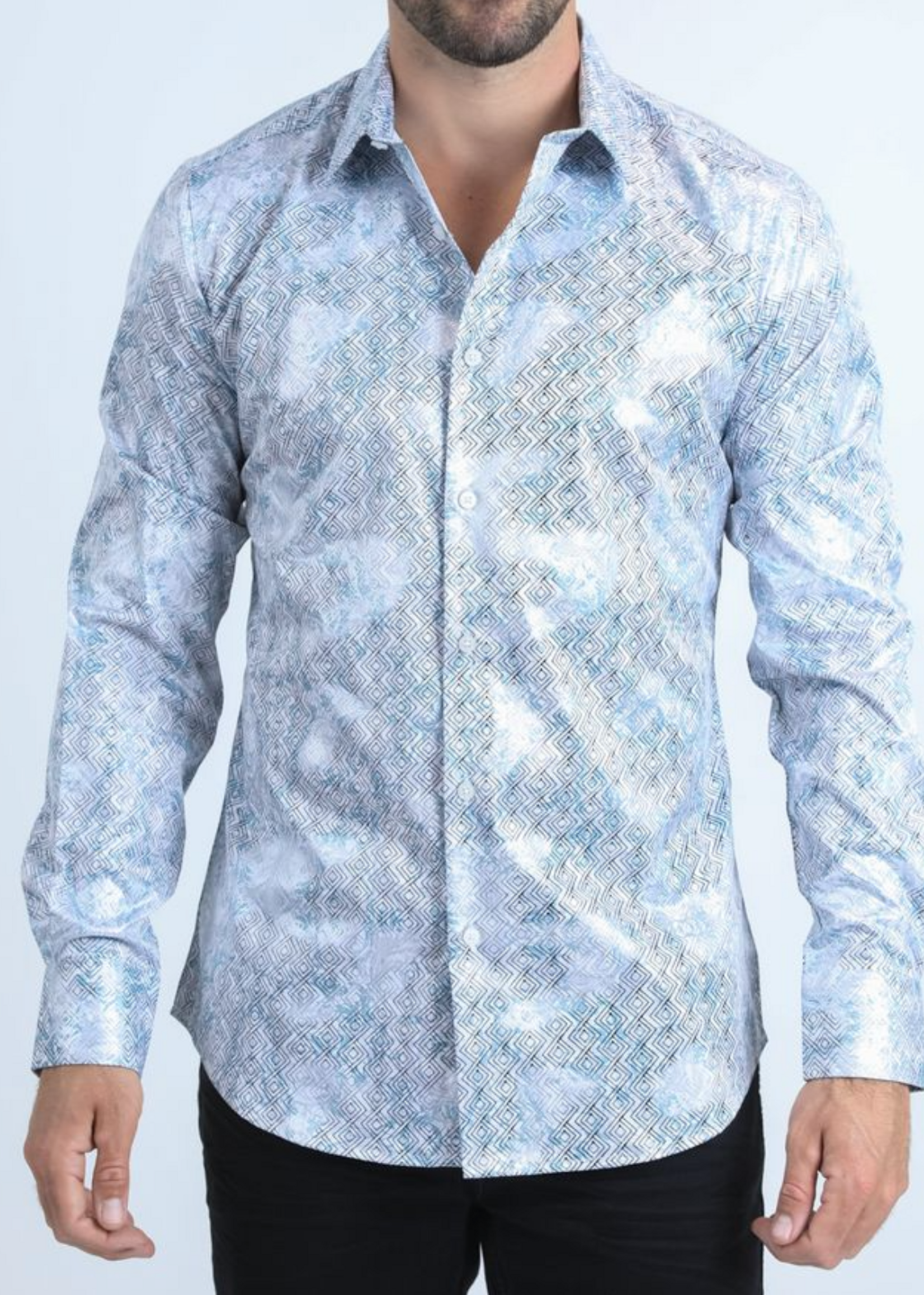 David Foil Button Down Shirt