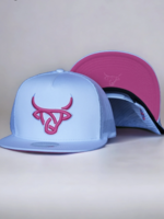 White Rosy Flat Hat