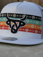 Arrow Flat Hat White
