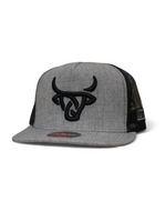 Black Cebu Flat Bill Trucker Hat