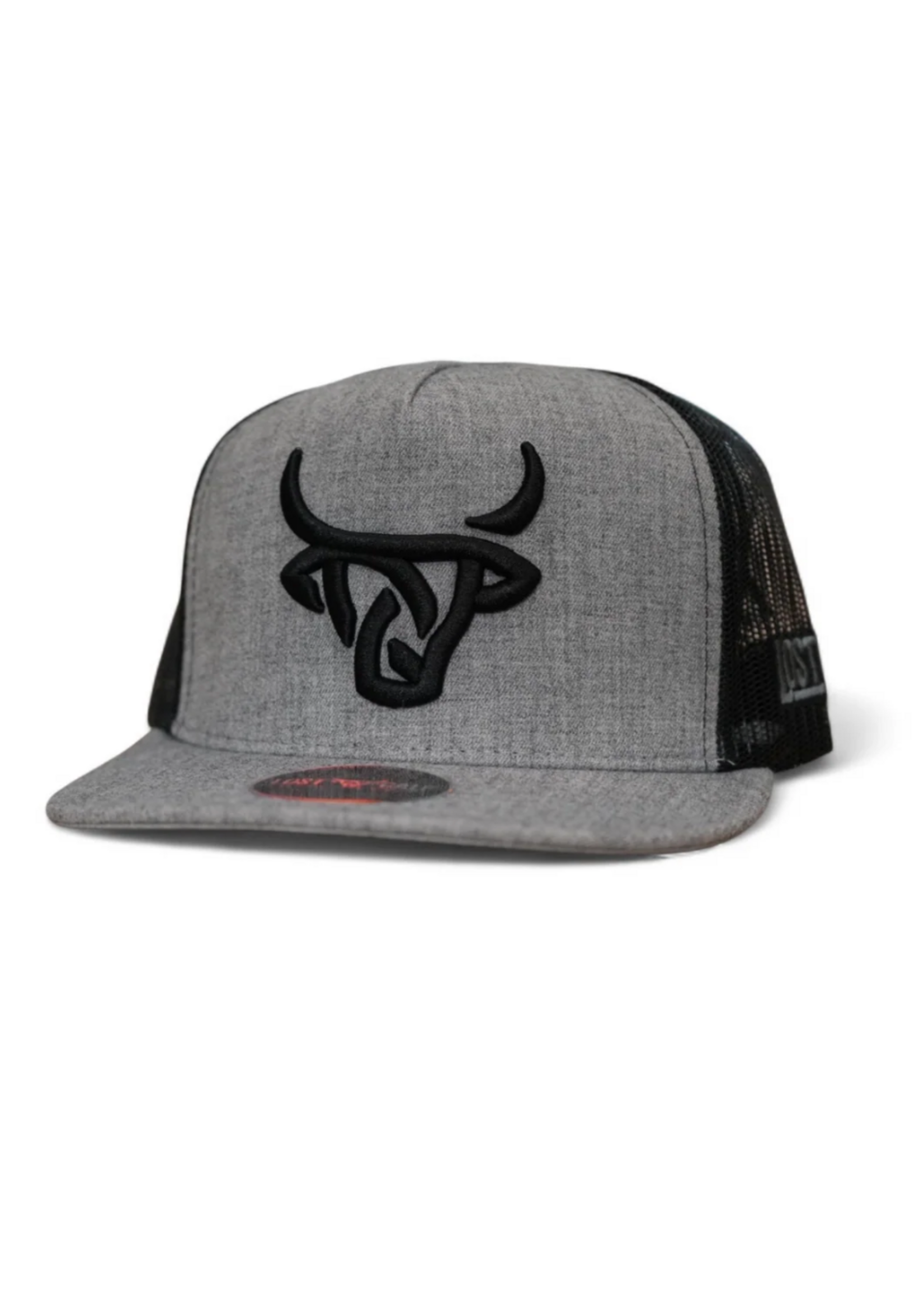 Black Cebu Flat Bill Trucker Hat