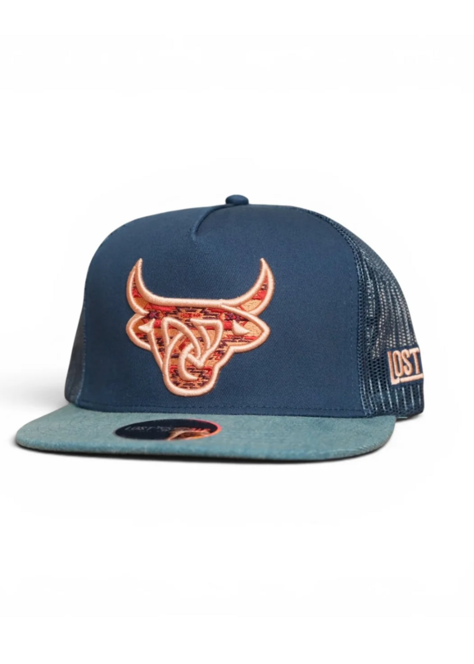 Lost Calf Aztec Horizon Flat Bill Trucker Hat