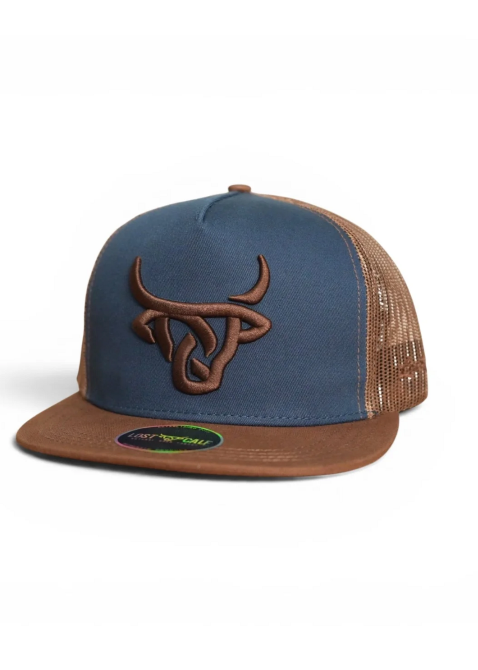 Lost Calf Harris Flat Bill Trucker Hat