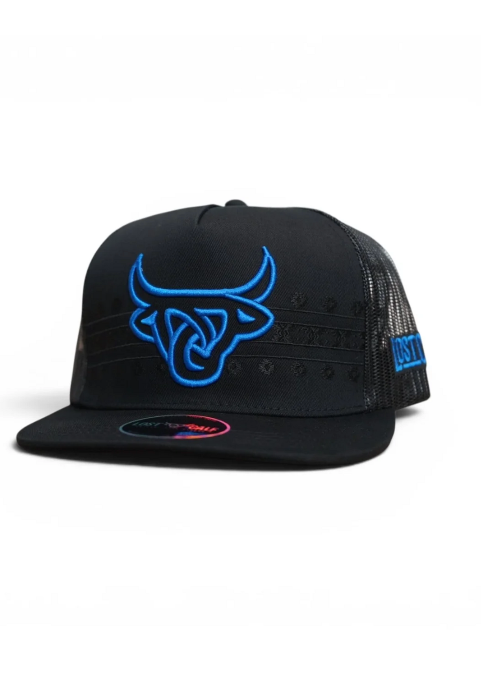 Lost Calf Sapphire Flat Bill Trucker Hat
