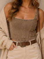 I'm Waiting For You Denim Top