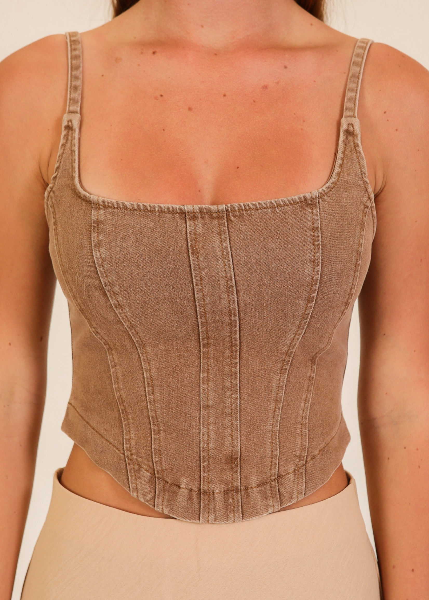 I'm Waiting For You Denim Top