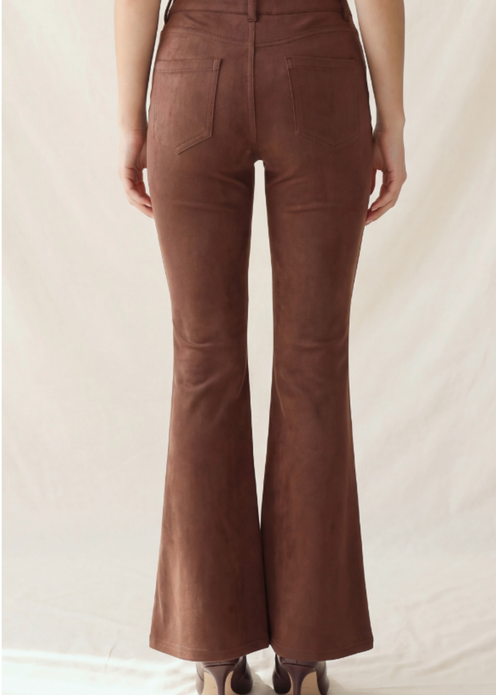 My Pockets Never End SUEDE Pants BROWN