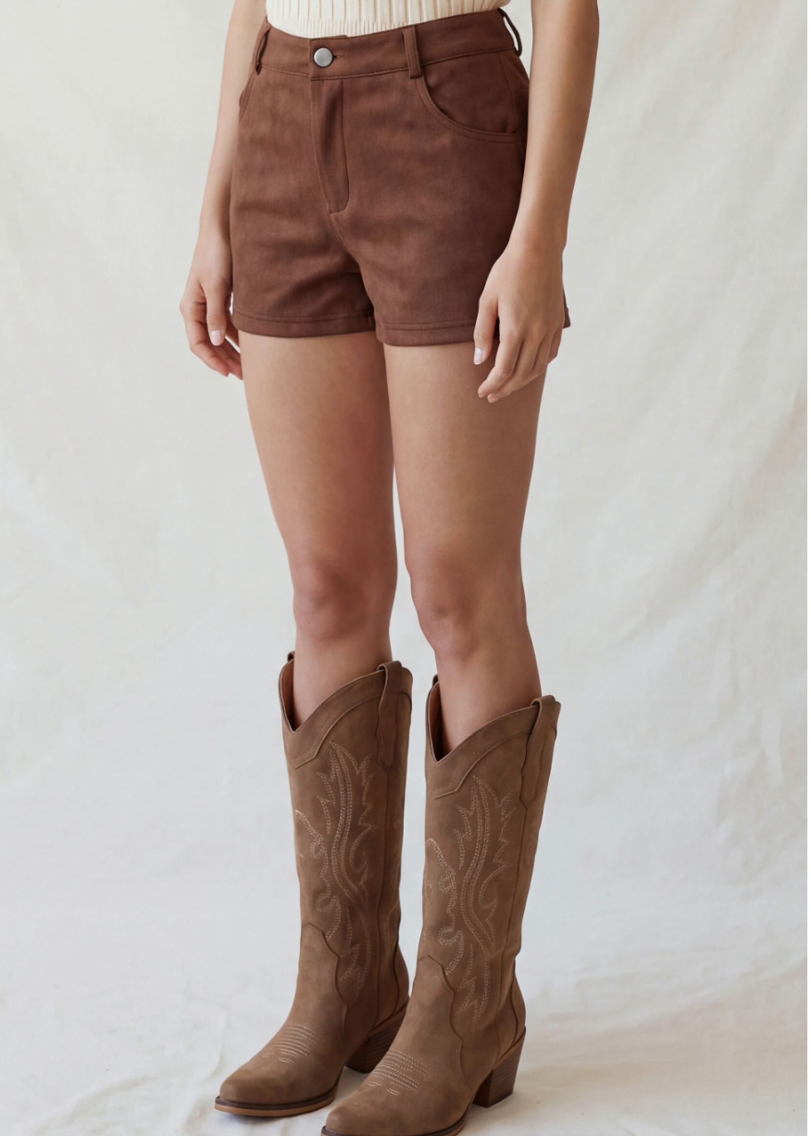 What You See Shorts BROWN