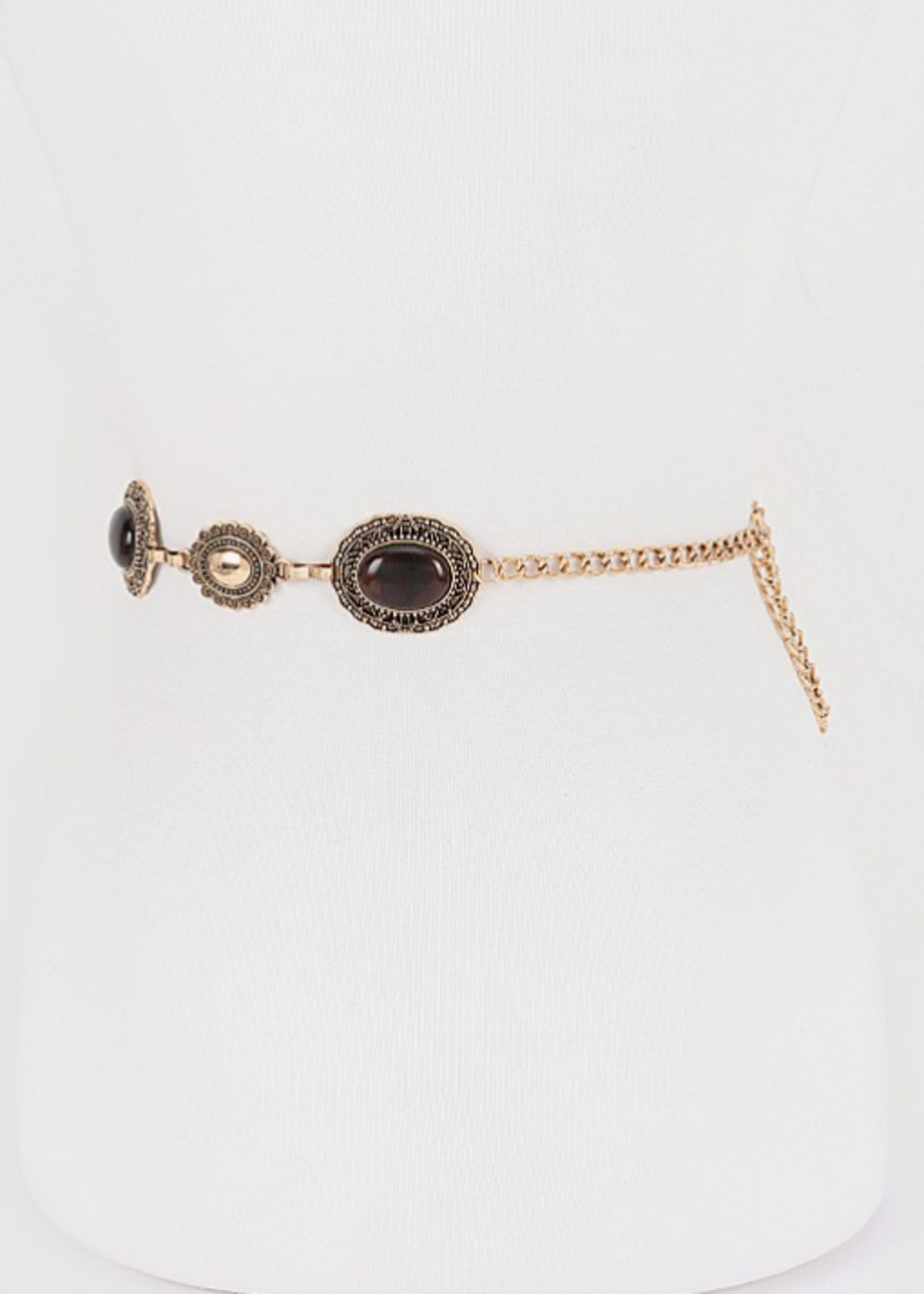 What I Get Chain Belt BROWN GOLD