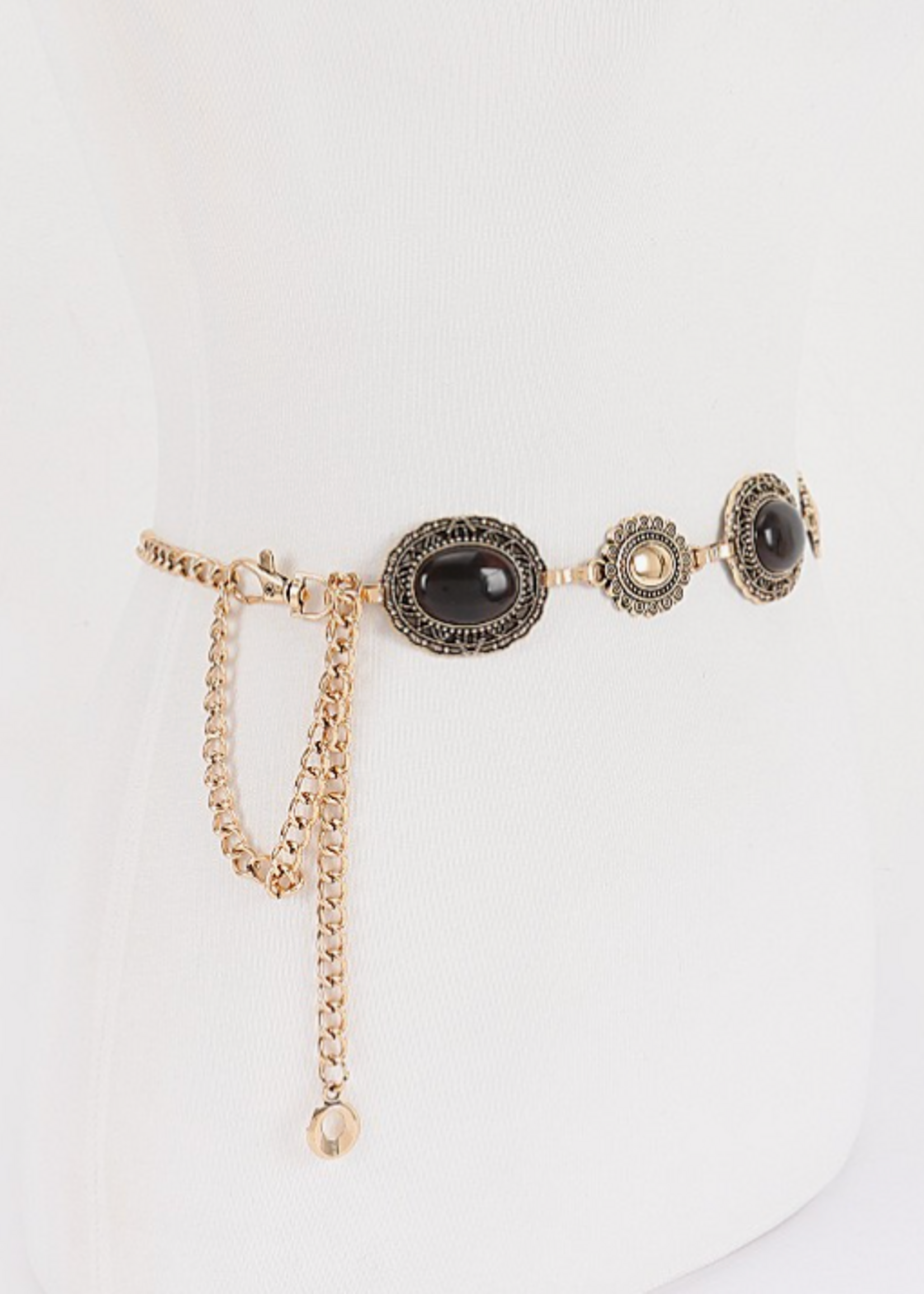 What I Get Chain Belt BROWN GOLD
