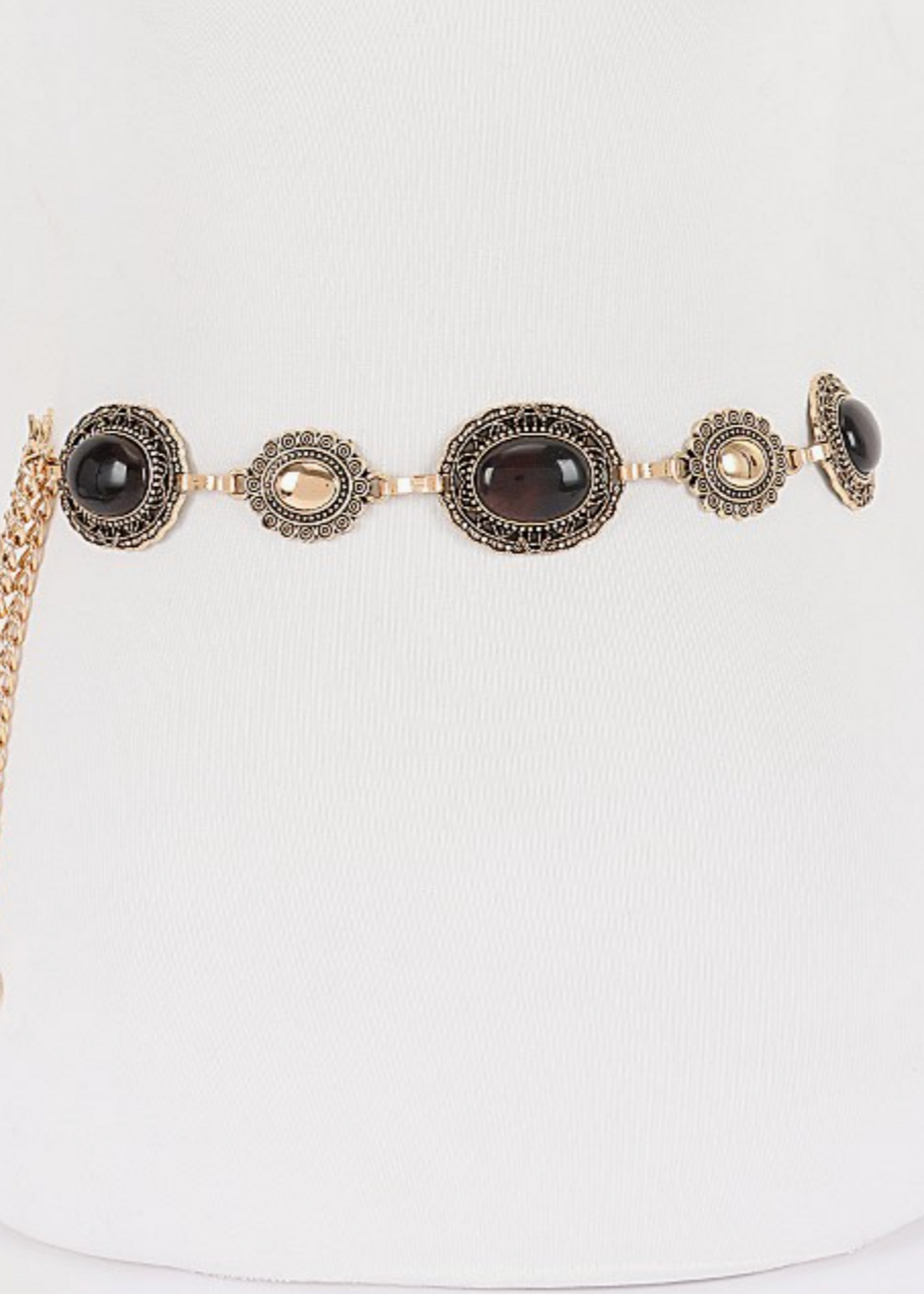 What I Get Chain Belt BROWN GOLD