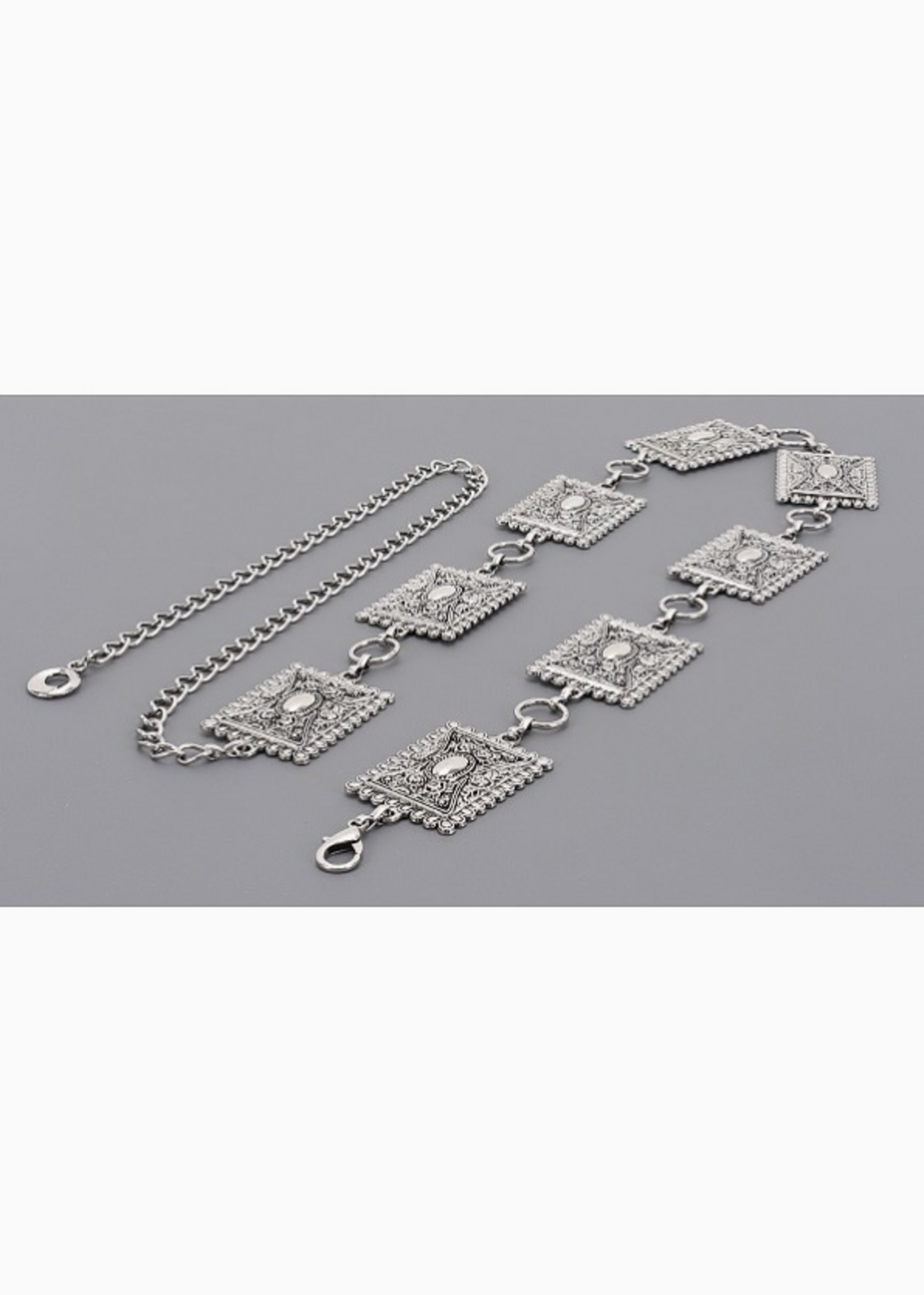 On Your Own Chain Belt SILVER
