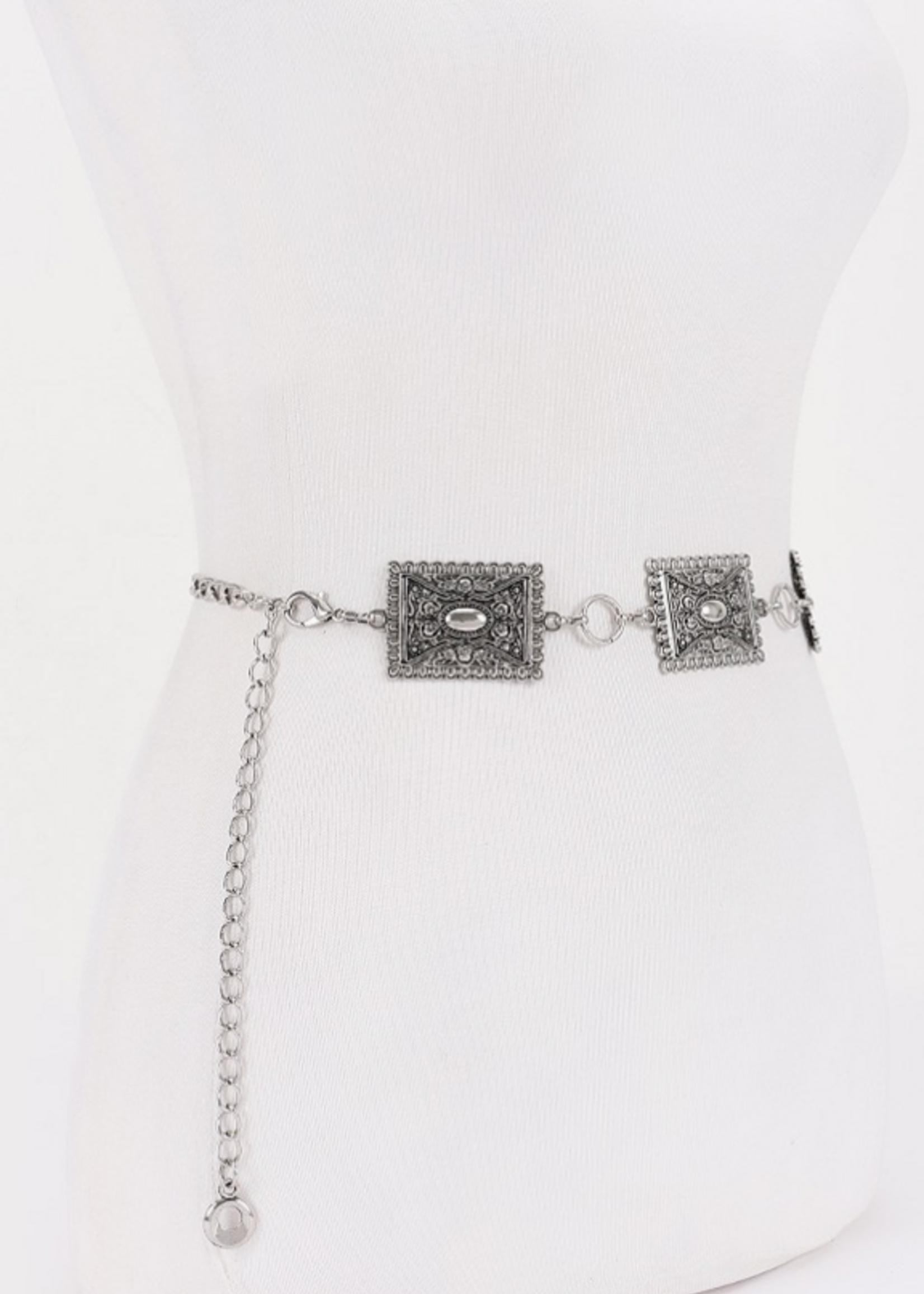 On Your Own Chain Belt SILVER