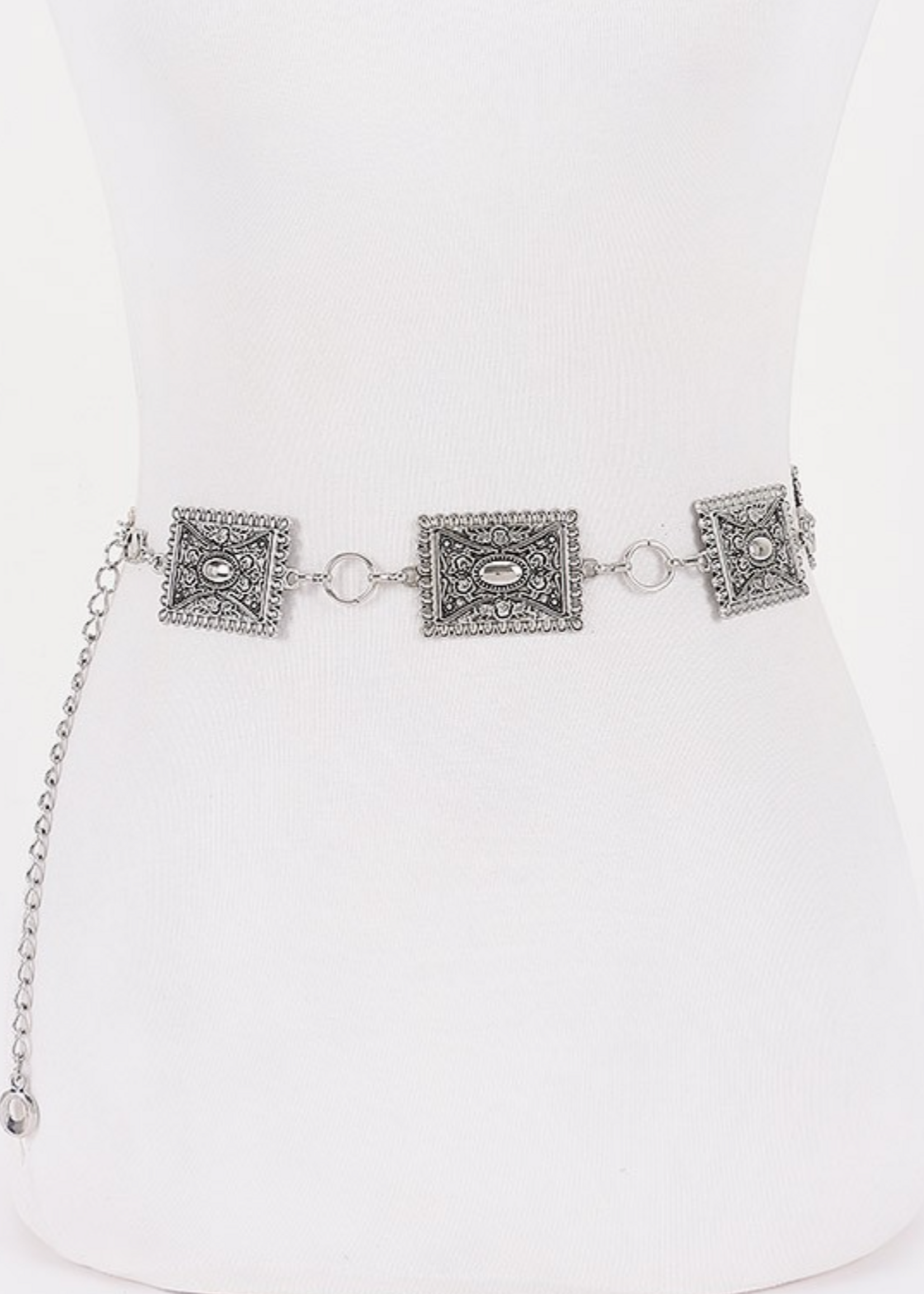 On Your Own Chain Belt SILVER