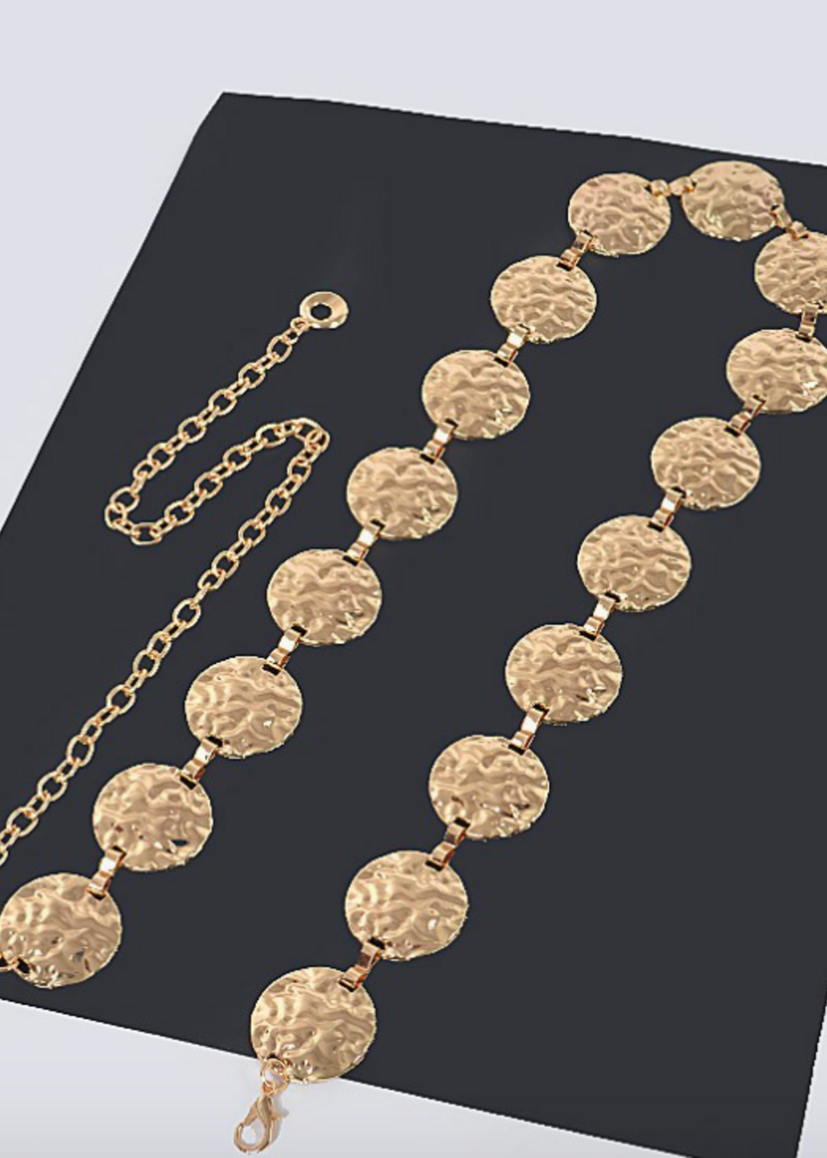 Golden Foil Chain Belt