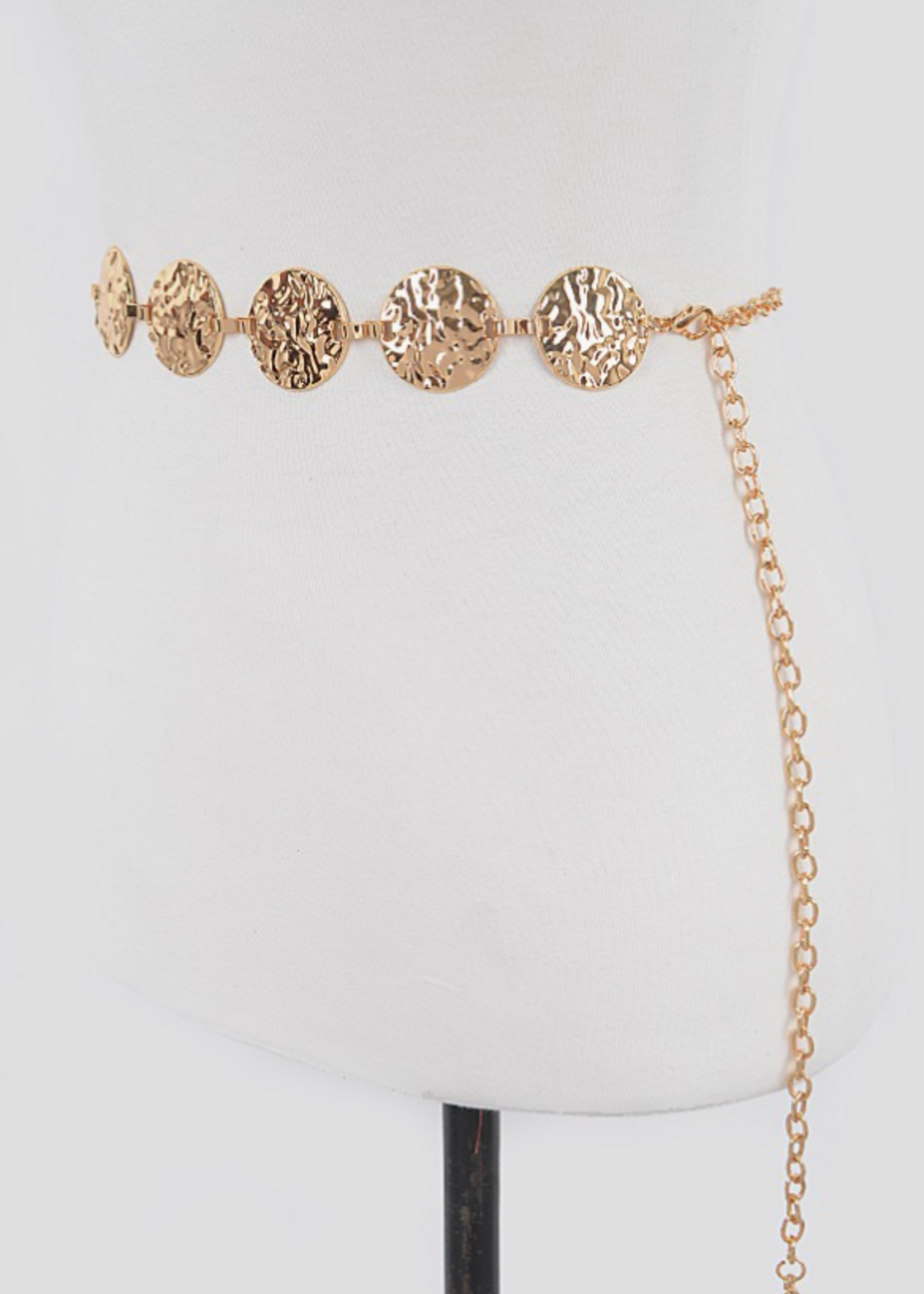 Golden Foil Chain Belt