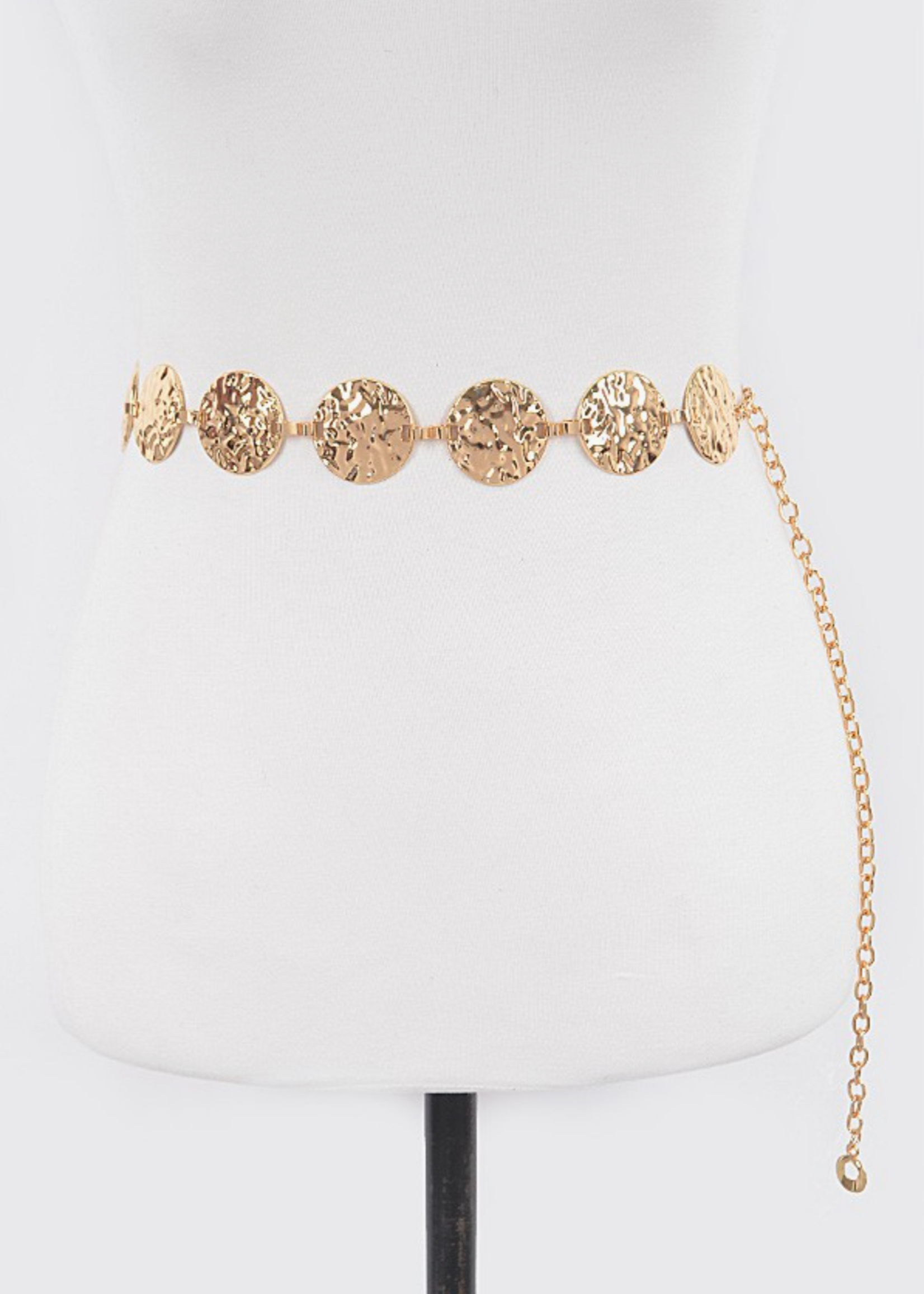 Golden Foil Chain Belt